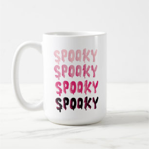 Caneca De Café Maldito Rosa e Negro Halloween