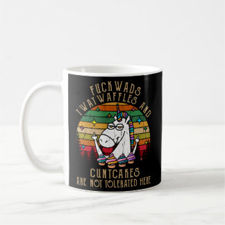 Caneca De Café Malditos Twatwaffles E Cuntcakes Não São Tolerados
