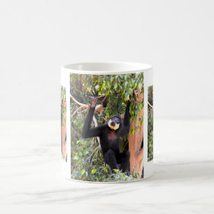 Caneca De Café Male Buff gibbon com a cara