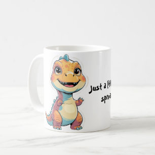 Caneca De Café Maleta Dino Colorida Bonita - Vaca Telefônica Dive