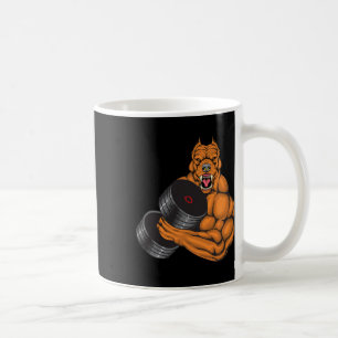 Caneca De Café Malhação De Gato De Touro - Corpo De Elevação De P