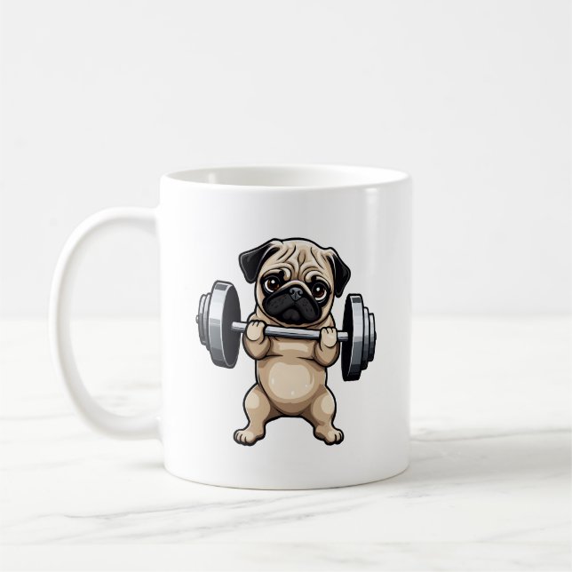 Caneca De Café Malhação Pug (Esquerda)