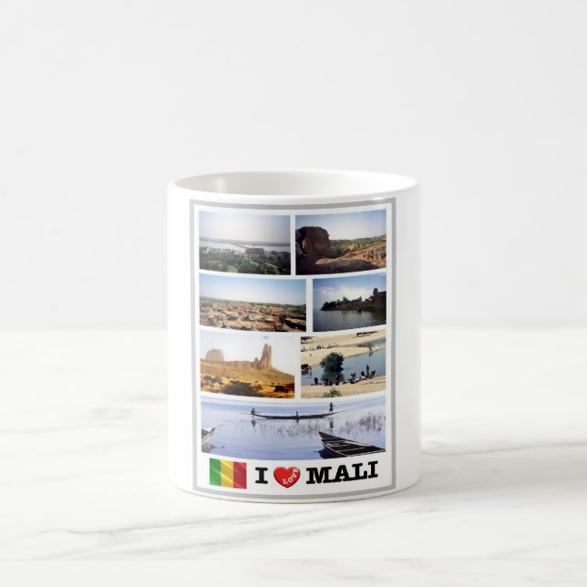 Caneca De Café Mali - Eu Amo - (Centro)