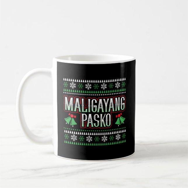 Caneca De Café Maligayang Pasko Philipes Feliz (Esquerda)