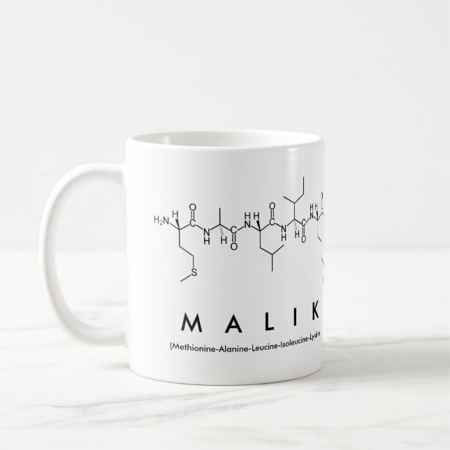 Caneca De Café Malik peptide name mug (Esquerda)