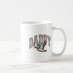 Caneca De Café Mallard Duck Hunting Pai Retro Camouflage Pai Fa