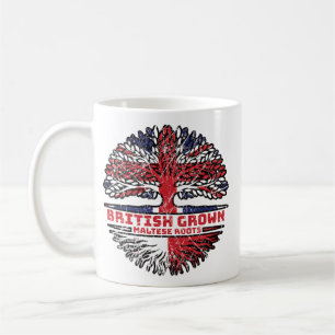 Caneca De Café Malta Reino Unido Reino Unido Raízes de Árvore Bri