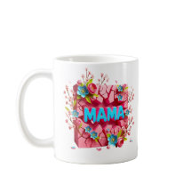 MAMA 3D Design de Parede Rachada com Flores Vibran