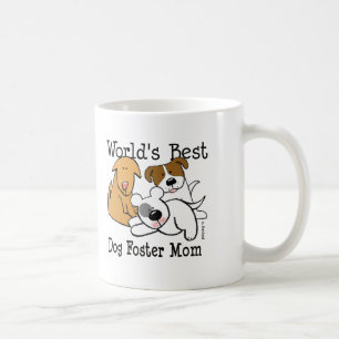 Caneca De Café Mamã adoptiva do melhor cão do mundo