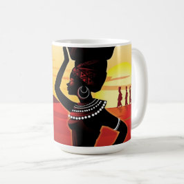Caneca De Café mama africa rainha