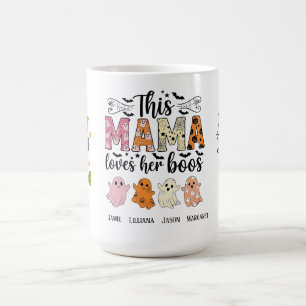Caneca De Café Mama Ama Seus Boos Espantalho Personalizado de Hal