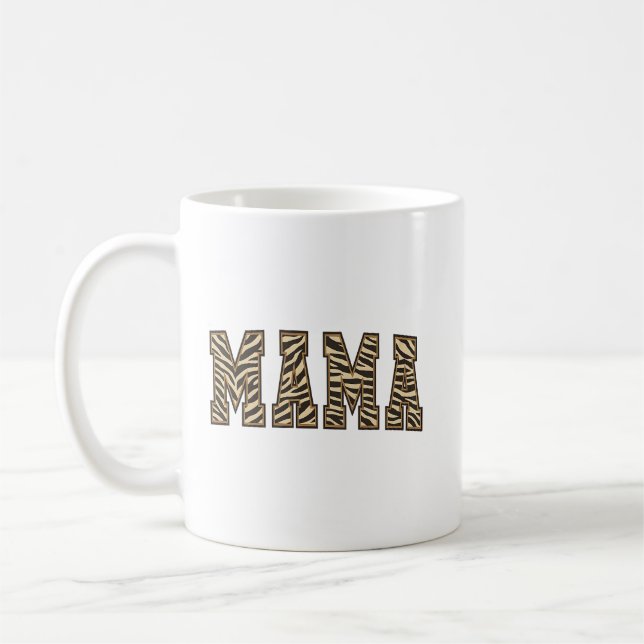 Caneca De Café MAMA Animal Print Arch Lettering (Esquerda)
