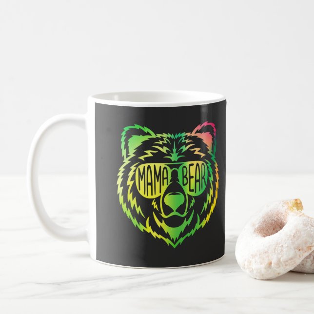 Caneca De Café Mama Bear (Com Donut)