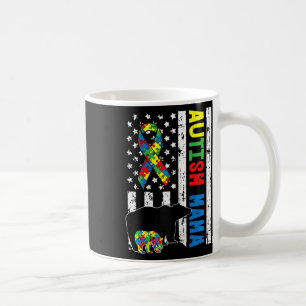 Caneca De Café Mama Bear Correspondendo Autismo Familiar Oferece 
