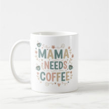 Caneca de Café Mama | Caneca Cerâmica Dia das Mães