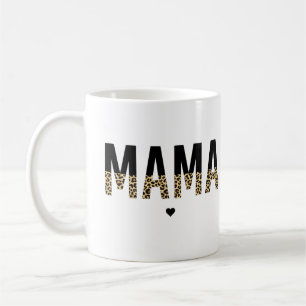 Caneca De Café Mama Cheetah impressão tipografia presentes para m