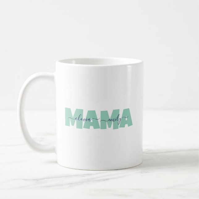 Caneca De Café Mama Customized children name (Esquerda)