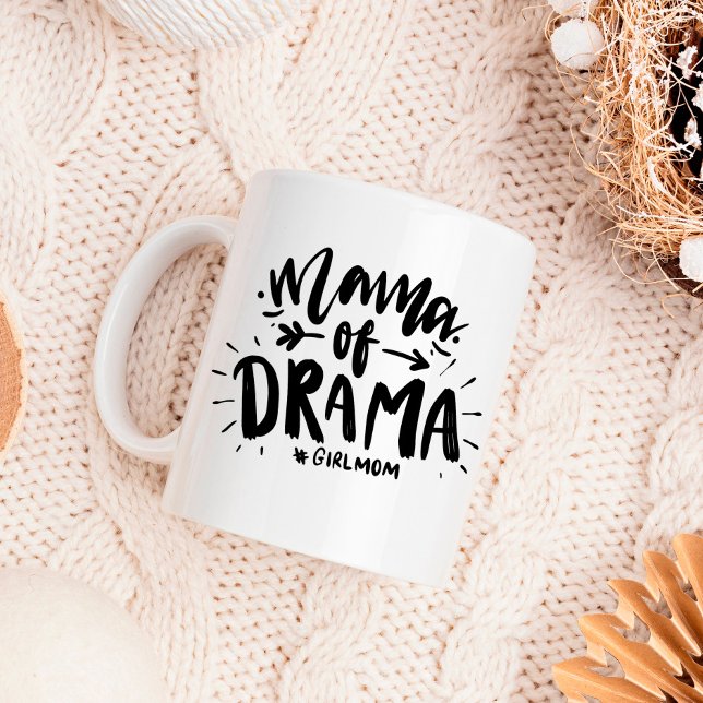 Caneca De Café Mama de Drama #namorada engraçada (Criador carregado)