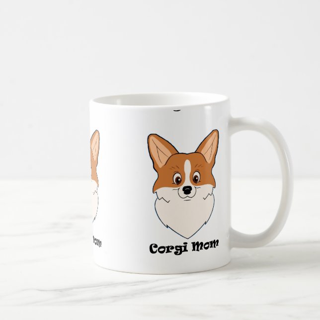 Caneca De Café Mamã do Corgi (Direita)