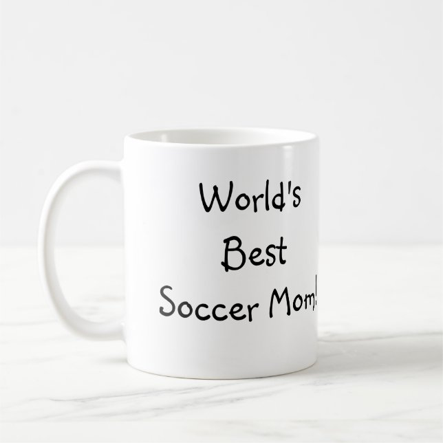 Caneca De Café Mamã do futebol do mundo a melhor! (Esquerda)