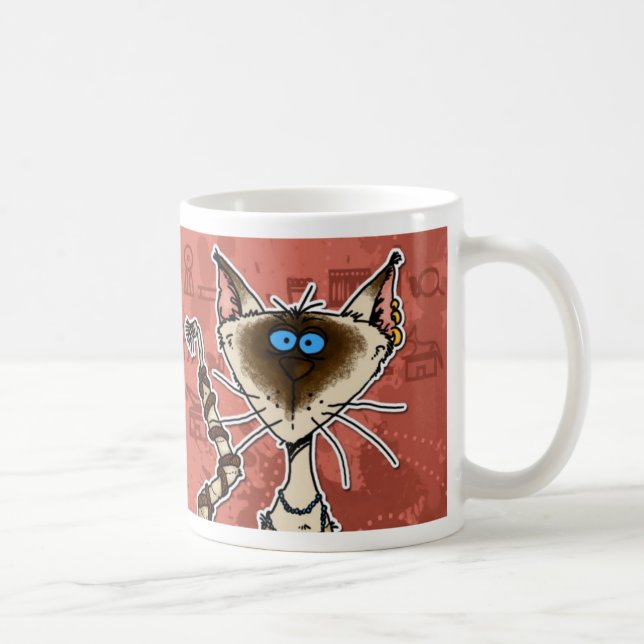 Caneca De Café mamã do gato (Direita)