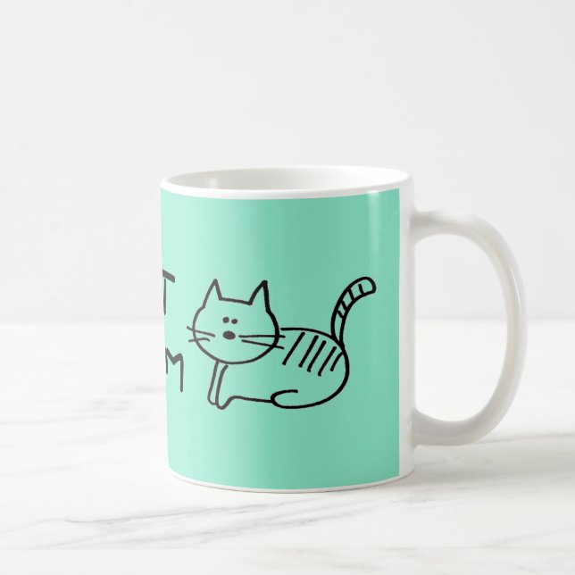 Caneca De Café Mamã do gato (Direita)