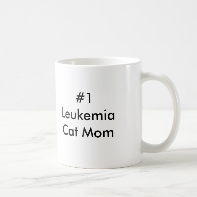 Caneca De Café Mamã do gato da leucemia #1 (Direita)