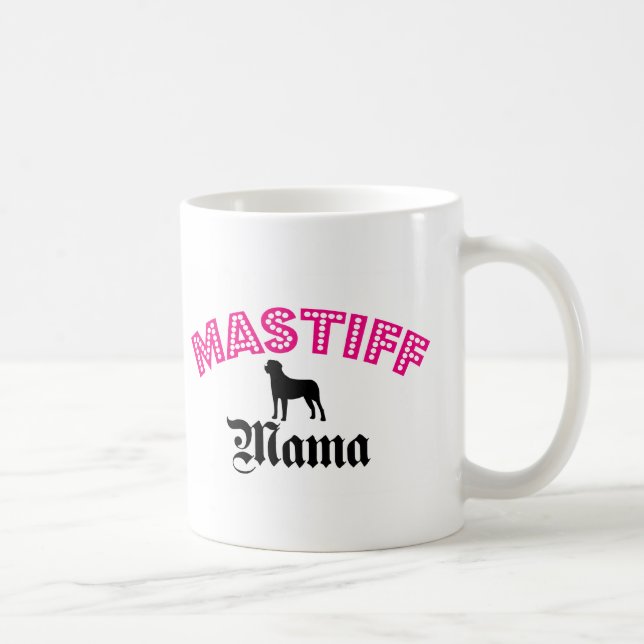 Caneca De Café Mama do Mastiff (Direita)