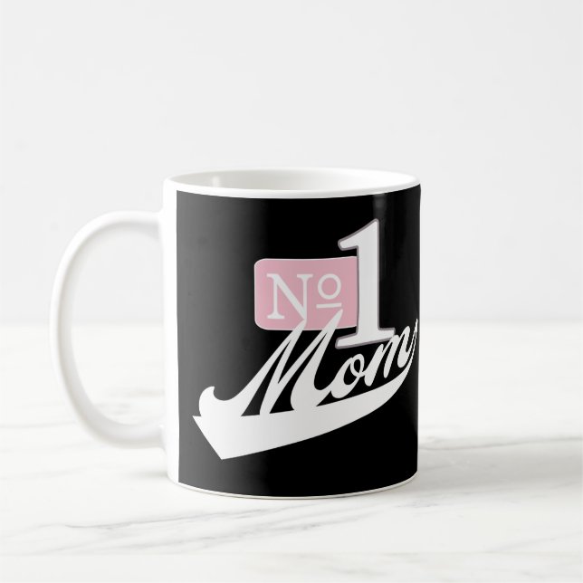 Caneca De Café Mamã do número um (branca) (Esquerda)