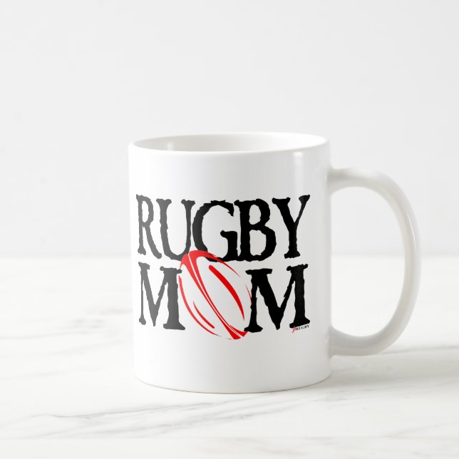Caneca De Café mamã do rugby (Direita)