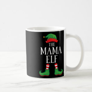 Caneca De Café Mama Elf Matching Group Xmas Funny Family Christma