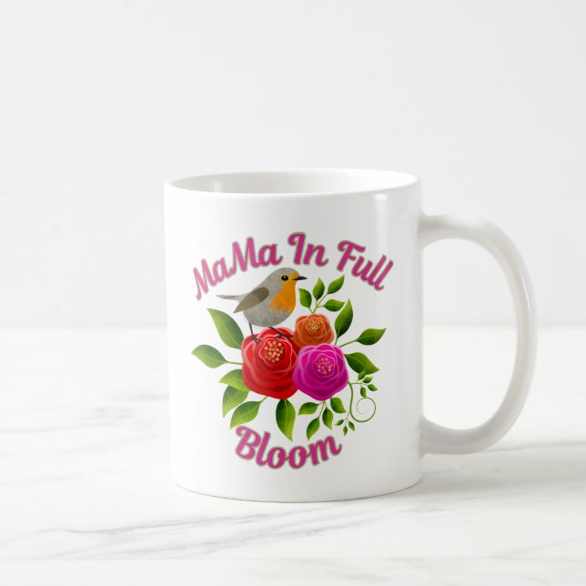 Caneca De Café Mama em Cheio Bloom - Primavera Inspiração MaMa Bi (Direita)