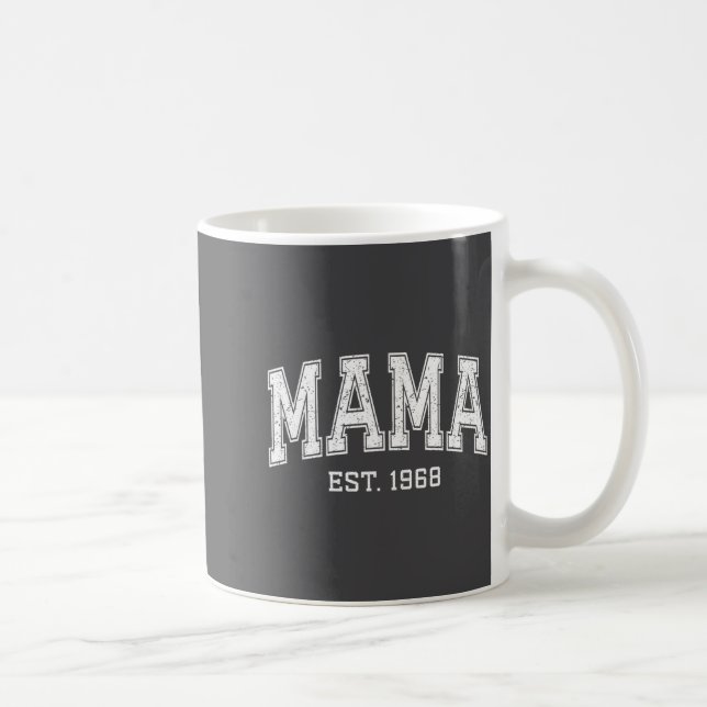 Caneca De Café Mama Est 1968 Mom D Mothers Day Ized  (Direita)