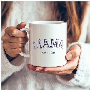 Caneca De Café Mama estabeleceu ☕️ presente personalizado de Dia 