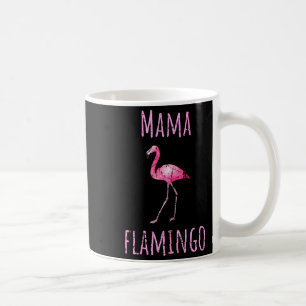 Caneca De Café Mama flamingo tropical verão animal aquarela