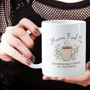 Caneca De Café Mama Fuel Co. Design de Mãe Confortável Café