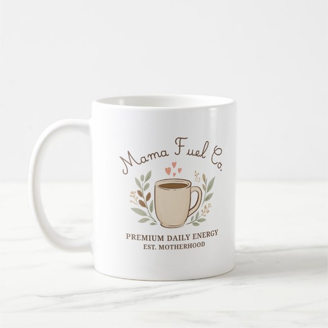Caneca De Café Mama Fuel Co. Design de Mãe Confortável Café (Esquerda)