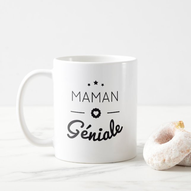 Caneca De Café Mamã géniale (Com Donut)