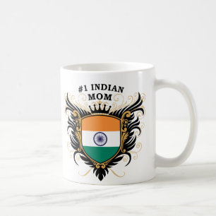 Caneca De Café Mamã indiana do número um
