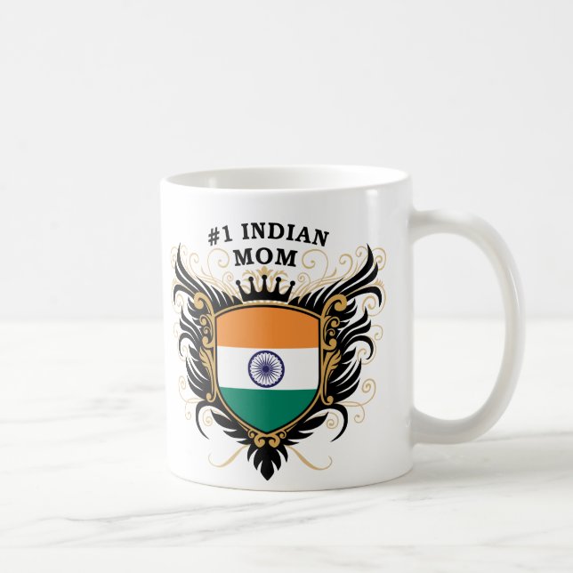 Caneca De Café Mamã indiana do número um (Direita)