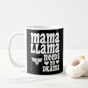Caneca De Café Mama Lhama Não Precisa de Drama Dia das Mães Engra