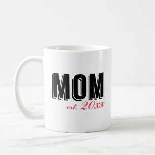 Caneca De Café Mamã moderna estabelecida no ano