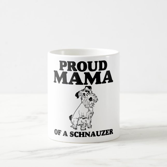 Caneca De Café Mama orgulhoso de um Schnauzer (Centro)