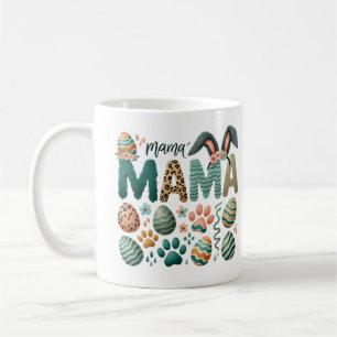 Caneca De Café mamã: ovo de páscoa colorido colorido