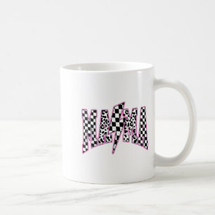 Caneca De Café Mama Raio de Leão Xadrez Varsity Mariposa