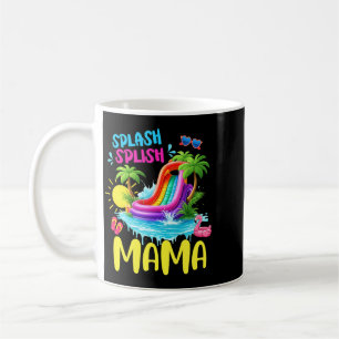 Caneca De Café Mama Splash Splish Aniversário de 1 ano Família Pi