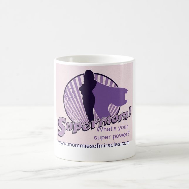 Caneca De Café MAMÃ super dos poderes super (Centro)