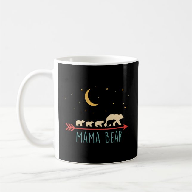 Caneca De Café Mama Ursa Com 4 Cubos (Esquerda)
