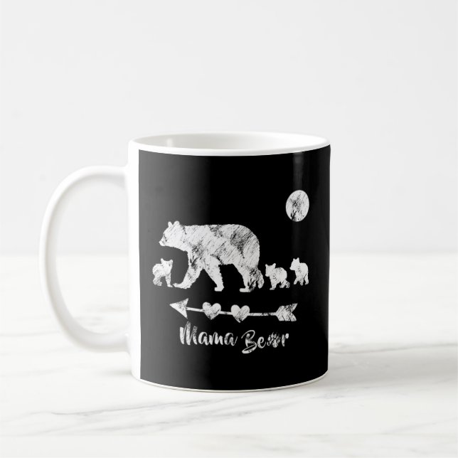 Caneca De Café Mama Ursa Com Três Cubos De Urso - Dia de as mães (Esquerda)
