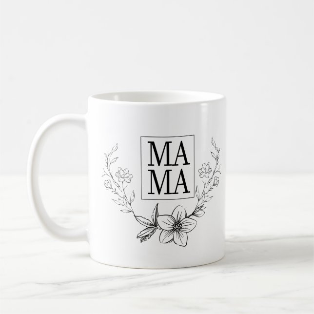 CANECA DE CAFÉ MAMA WHIMSICAL FLOWER MUG (Esquerda)